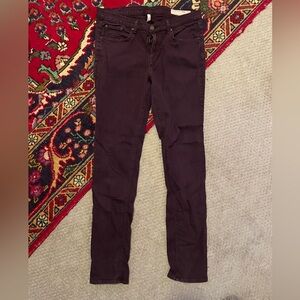 Rag & Bone Deep Purple Skinny Jeans
